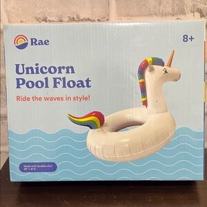 Rae Unicorn Pool beach Float toy- brand new.